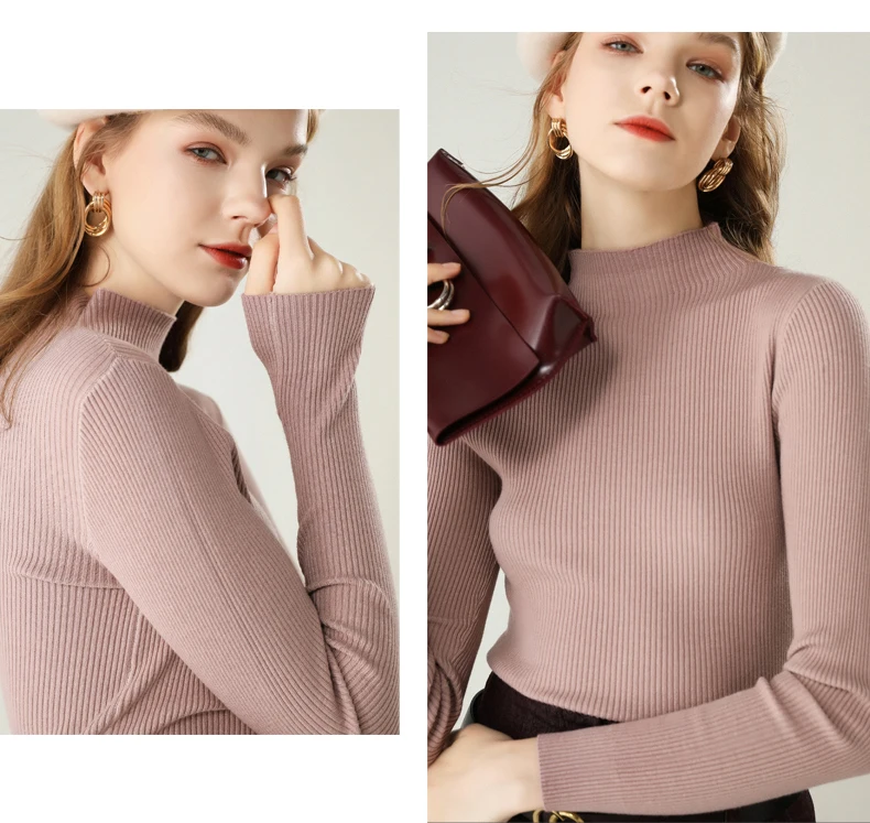 Adohon женские зимние кашемировые свитера и трикотажные пуловеры высокого качества теплая Женская утолщенная водолазка