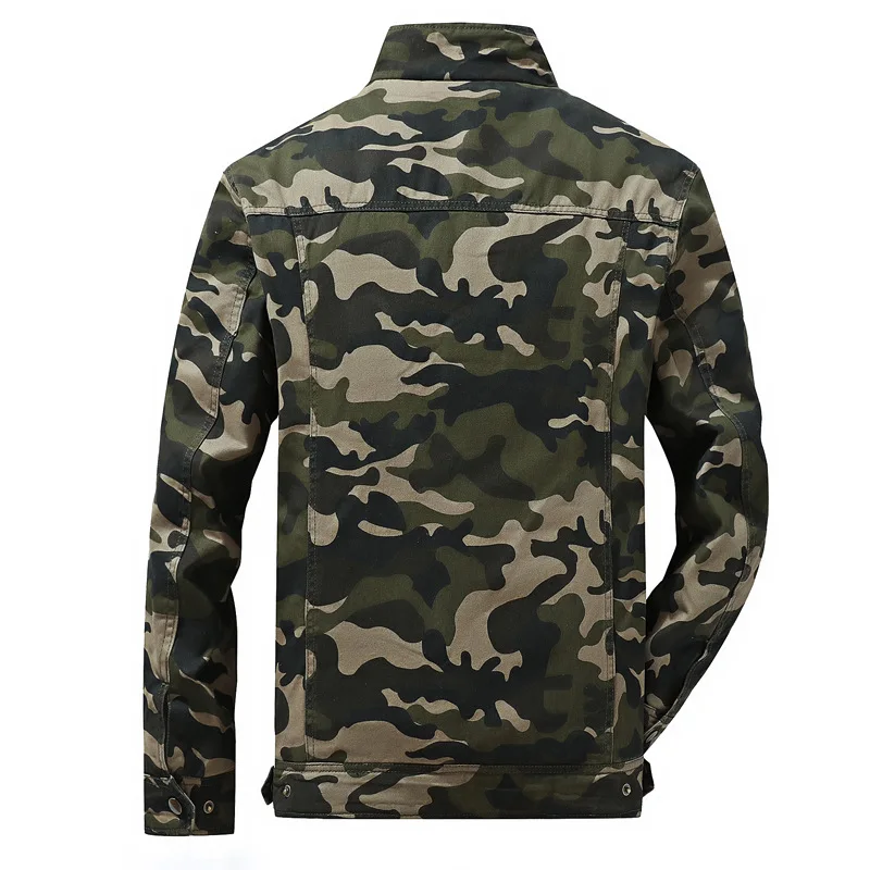 

Winter New Style Youth Men Brushed And Thick Camouflage Jacket Army Workwear Cotton Loose-Fit Coat Men's Casual Jacket