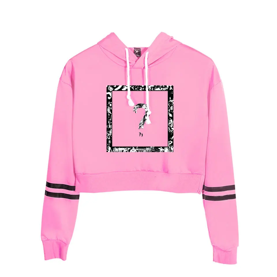Модный принт sudadera xxtentacion толстовки с капюшоном женские укороченный топ рубашка пуловер Толстовка Revenge Harajuku одежда