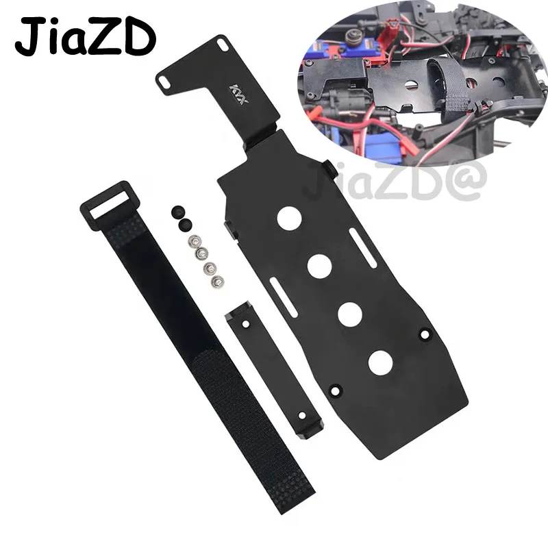 

RC Car Aluminium Alloy Metal Battery Mounting Plate Tray DIY for 1/10 RC Crawler Car Traxxas TRX-4 TRX4 RC Car Accessories T3