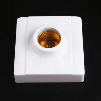 

E27 Plastic Base Screw Light Bulb Lamp Ceramics Socket Holder Flame Retardant Durable Material Safe Non Electric leakage