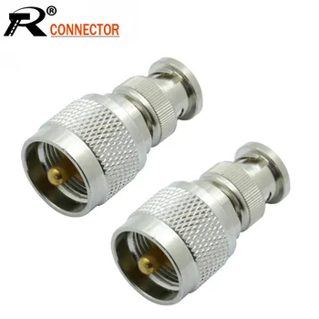 

10pcs/lot BNC Male to UHF PL259 Male Plug Straight Adapter RF Coaxial Connector Convertor BNC UHF Coupler