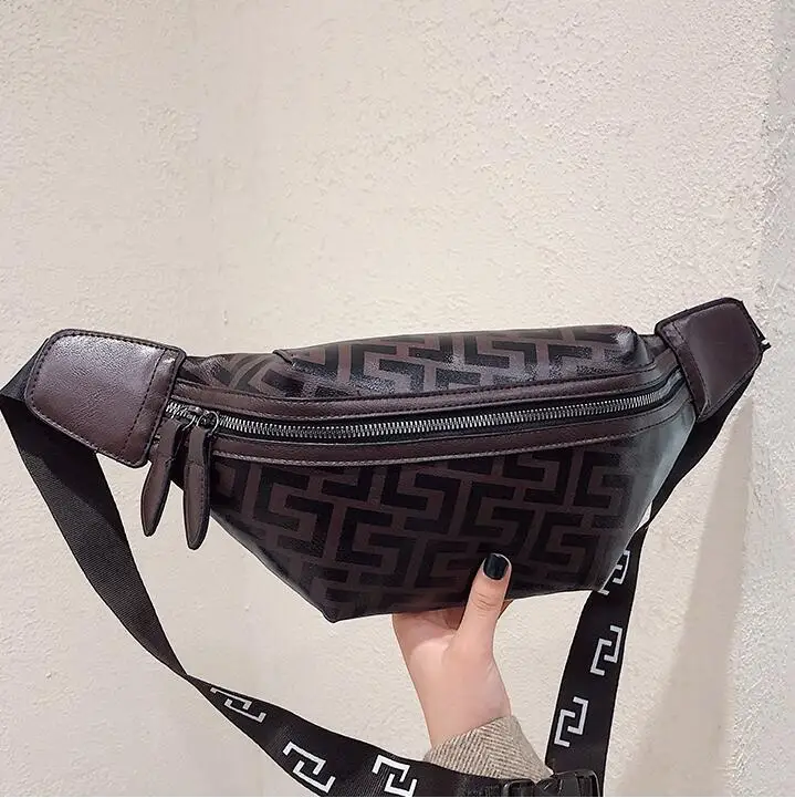 

2019 New Waterproof Men Waist Bags Girls Travelling Chest Bags Stripe Double Zipper Waist Packs For Women Bags Designer Belt Bag