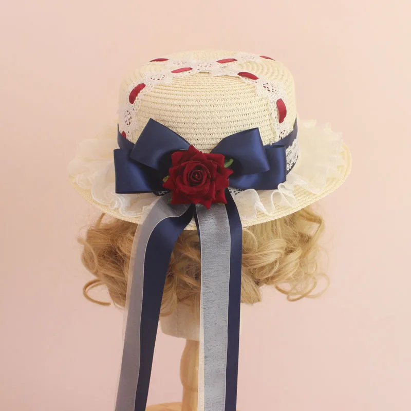 tea party straw hats