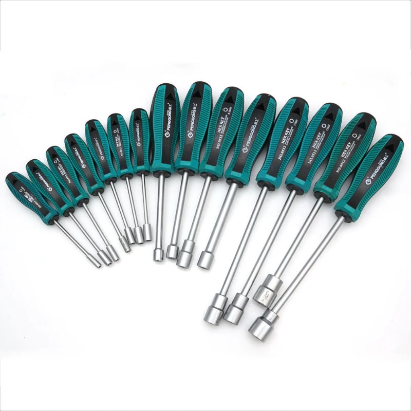 

Metal Socket Driver Wrench Screwdriver Hex Nut Key Nutdriver Hand Tool 8mm 94PC
