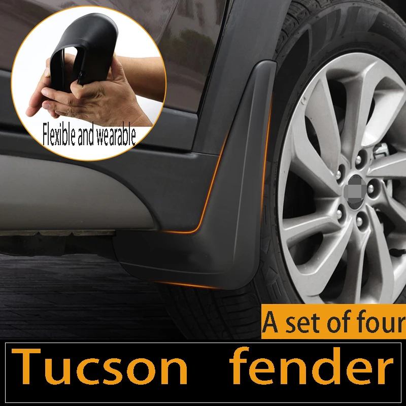 

Car Mud Flaps Splash Guards Mudguards Fender Mudflaps Accessories For Hyundai Tucson 2015 -2018 Mudflaps