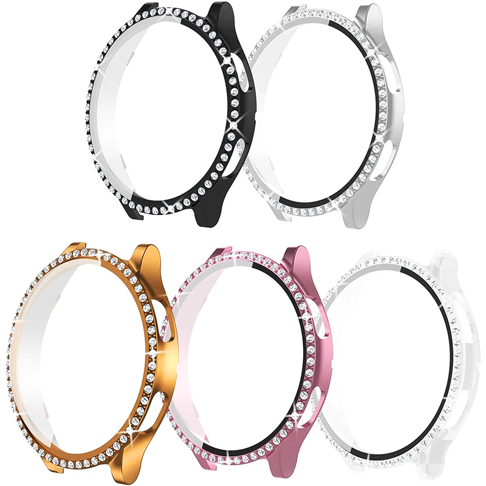 Screen Protector Case For Samsung Galaxy Watch 4, Shock-Proof Bumper Crystal Diamond Full Cover for Galaxy Watch 4 40MM 44MM