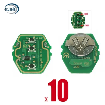 

10PCS NEW EWS Remote 3 Button KEY Circuit Board 433MHZ or 315MHZ for BMW KEYLESS KEY