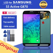 

Original 5.1 LCD Display For Samsung Galaxy S5 active G870 G870F LCD Screen Touch Digitizer Assembly For Galaxy S5 active LCD