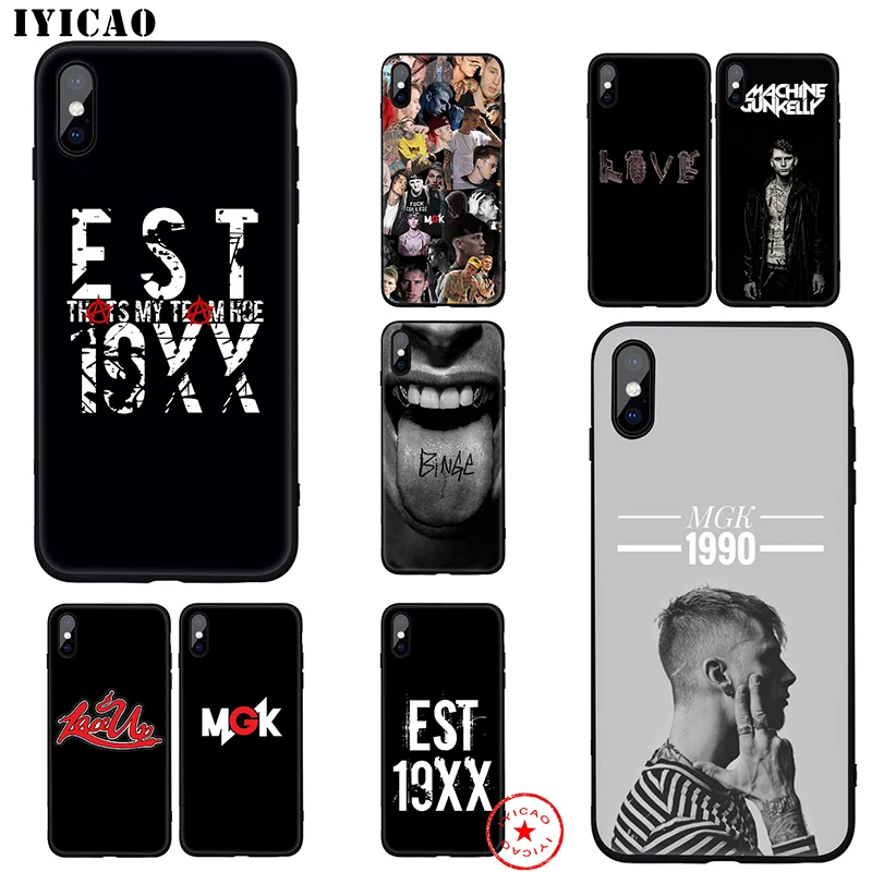 IYICAO пулемет Келли MGK мягкий чехол для iphone 11 Pro Xr Xs Max 6 6s 7 8 Plus 5 5S Se силиконовый TPU |