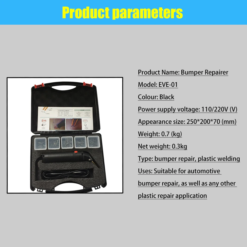  Rofessional Car Bumper Repair Machine Hot Stapler Plastic Repair System Welding Automobile Garage R
