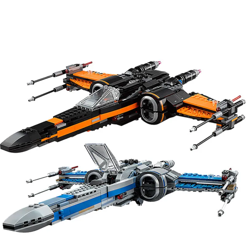 

Compatible with Legoinglys Star Wars Blocks First Order Poe's X-wing Fighter Model Building Blocks Starwars Bricks Toys