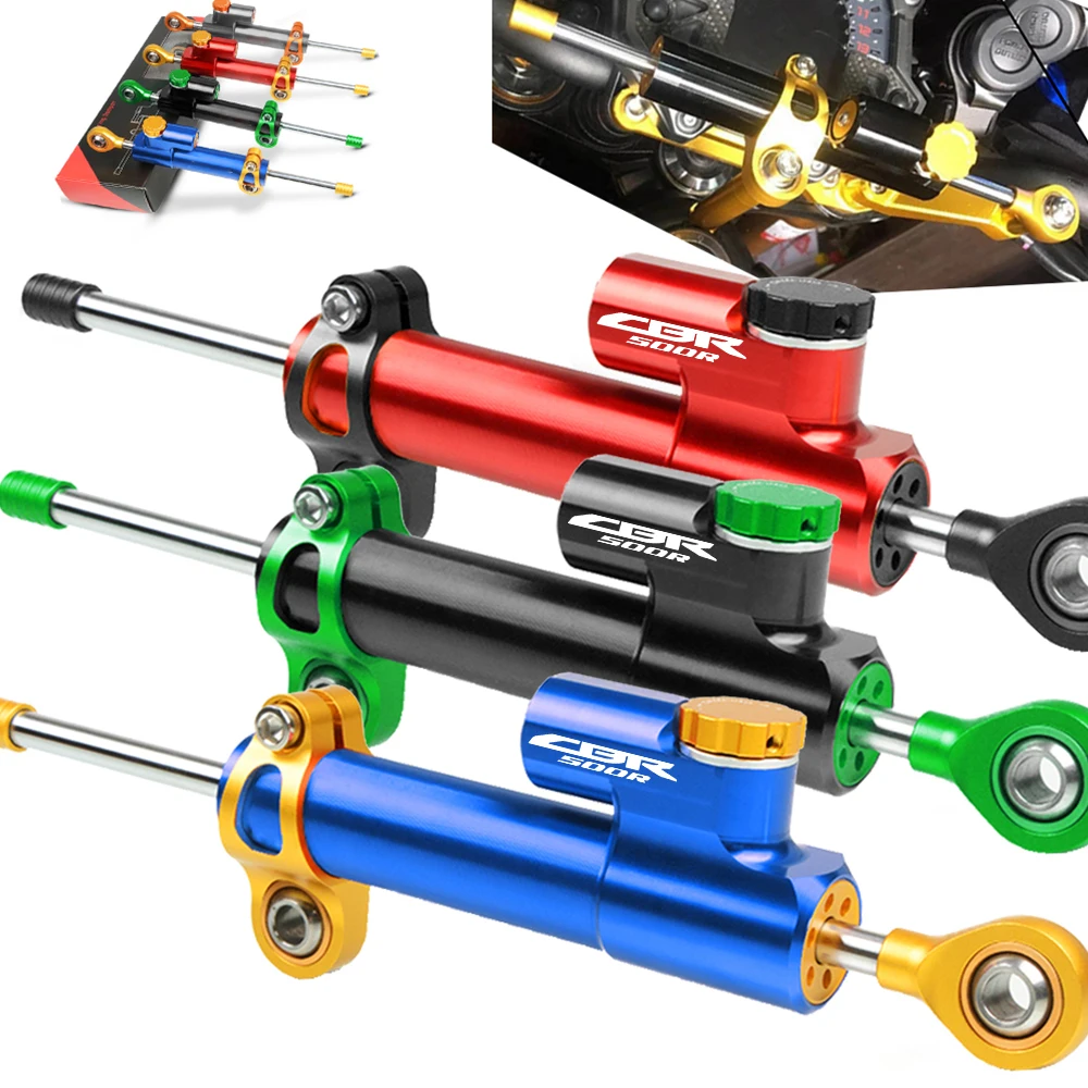 Motorbike CNC Adjustable Damper Steering Stabilize Safety Control Over For Honda CBR500R CB 500R 2013-2019 2018 2016 2015 2014 | Автомобили