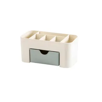 

Plastic Cosmetic Organizer Jewelry Box Office Storage Drawer Desk Makeup Case Brush Box Lipstick Casket For Decorations-