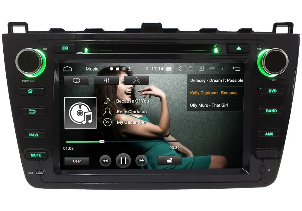 Klyde ips 4G wifi Android 9 Восьмиядерный 4 Гб ОЗУ 64 Гб ПЗУ DSP BT автомобильный DVD мультимедийный плеер стерео для Mazda 6 Ультра Ruiyi 2008