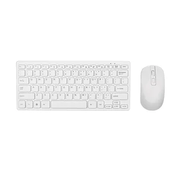 

2.4G Wireless Keyboard And Mouse Kit Keypad Ultra-Slim For Android Ios Pc Laptop White
