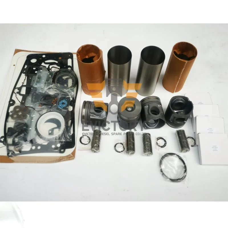 

For JCB444 ENGINE OVERHAUL REBUILD KIT PISTON + RING CYLINDER LINER GASKET BEARING KIT