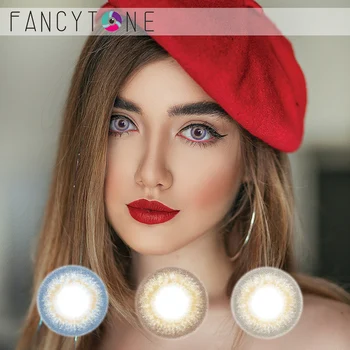 

1 Pair（2 Pcs）New Series Myopia Colored Contact Lenses for Eyes Colorblend Colored Eye Lenses Color Contacts Vision Correction
