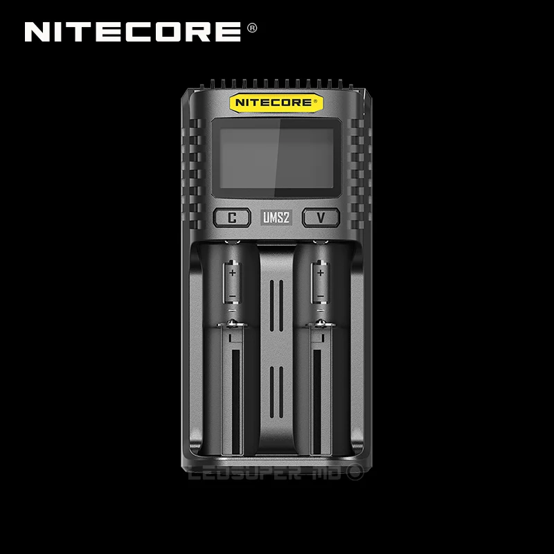 LCD Display NITECORE UMS2 Dual-slot Superb Intelligent USB Charger