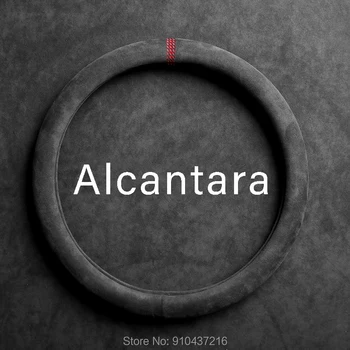 

Alcantara Universal 38cm 15'' Car Steering Wheel Cover Suede Leather Trim Strip For BMW Porsche Audi Cadillac VW Toyota Benz