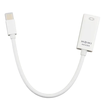 

300pcs Mini Displayport to HDMI Cable 4K Thunderbolt 2 HDMI Converter For MacBook Air 13 iMac Chromebook Mini DP to HDMI Adapter