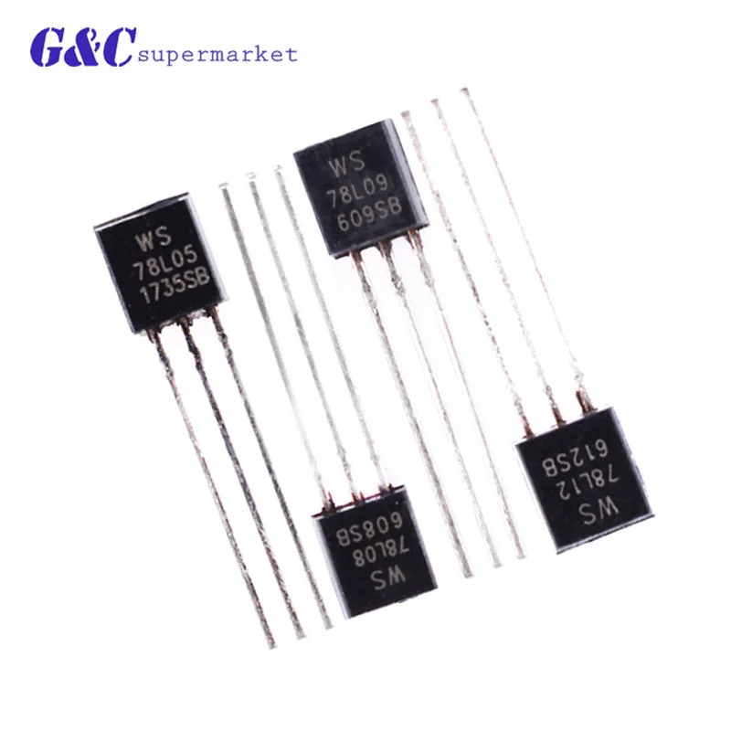 50pcs 78L05 L78L05 Voltage Regulator 7805 TO-92 WS78L05 diy electronics | Электронные компоненты и принадлежности