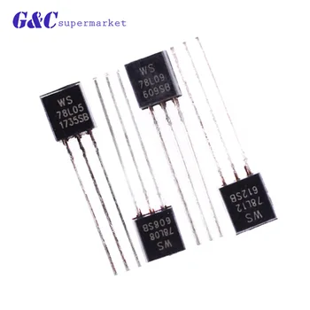 

50pcs 78L05 L78L05 Voltage Regulator 7805 TO-92 WS78L05 diy electronics