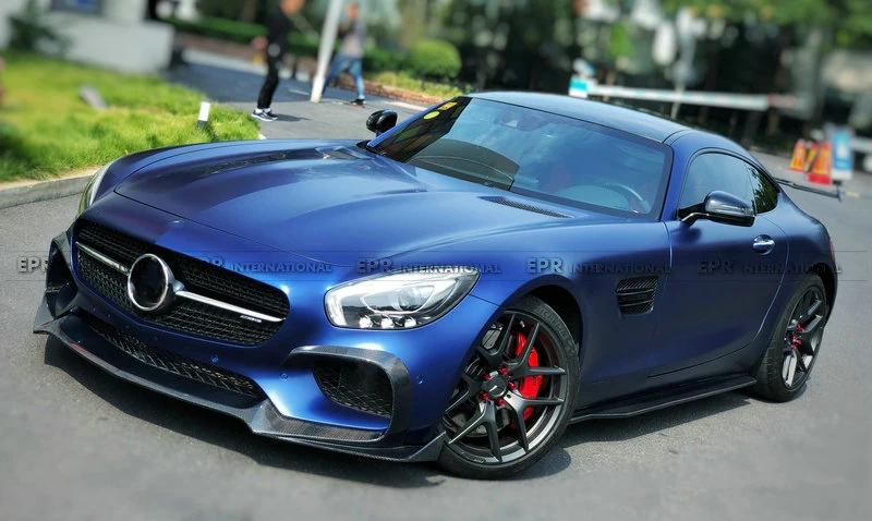 Углеродная Передняя уплотнительная прокладка для AMG GT Ren Стиль углеродного волокна передний бампер для губ комплект настройки для AMG GT гоночная часть