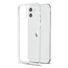 Ultra fino caso claro para iphone 11 12 pro max xs max xr x tpu macio silicone para iphone 5 6s 7 8 se 2020 capa traseira caso do telefone