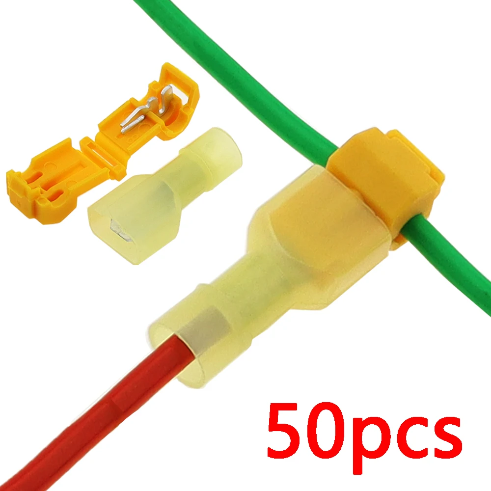 

50Pcs(25set) Quick Electrical Cable Connectors Snap Splice Lock Wire Terminal Crimp Wire Connector Waterproof Electric Accessory