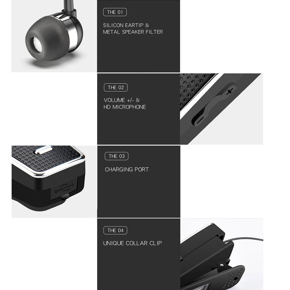 Fineblue F970 Pro Hands-Free с микрофоном клип-на наушники-вкладыши беспроводной Bluetooth 5,0 гарнитура Вибрирующая износ клип наушники