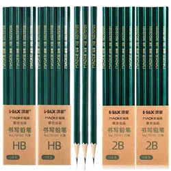 Ensemble de crayons professionnels HB 2B, 10 pièces/ensemble, crayons à tige en bois pour croquis, dessin, papeterie scolaire, vente en gros 