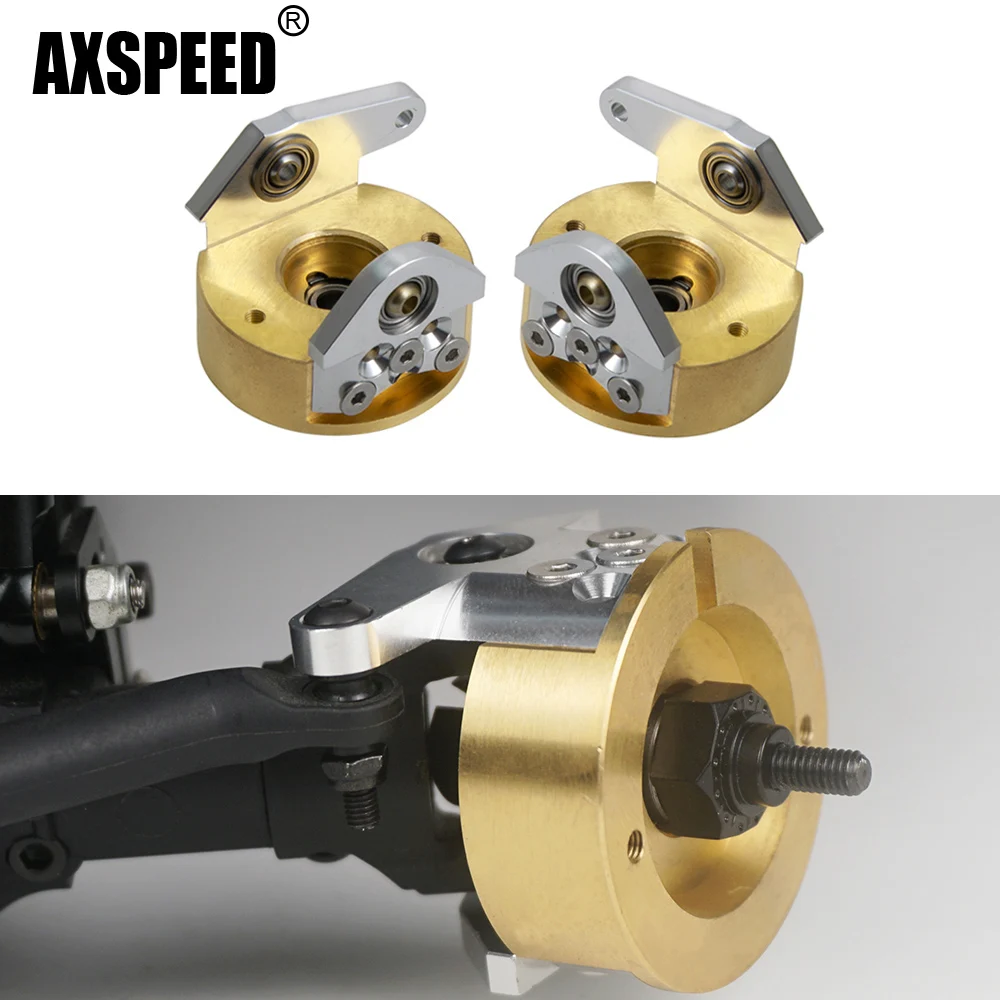 AXspeed 2pz Ottone Peso Portale Knuckle Cap Portale Per 1/10 SCX10