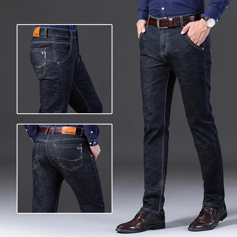 Jeans Mens Slim Fit Pants Classic Jeans 