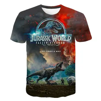 

2020 New Jurassic Park T Shirt Men Women 3D Printed T-shirt Casual Funny Tops Jurassic World Tees Children Boy Girl Cool tshirt