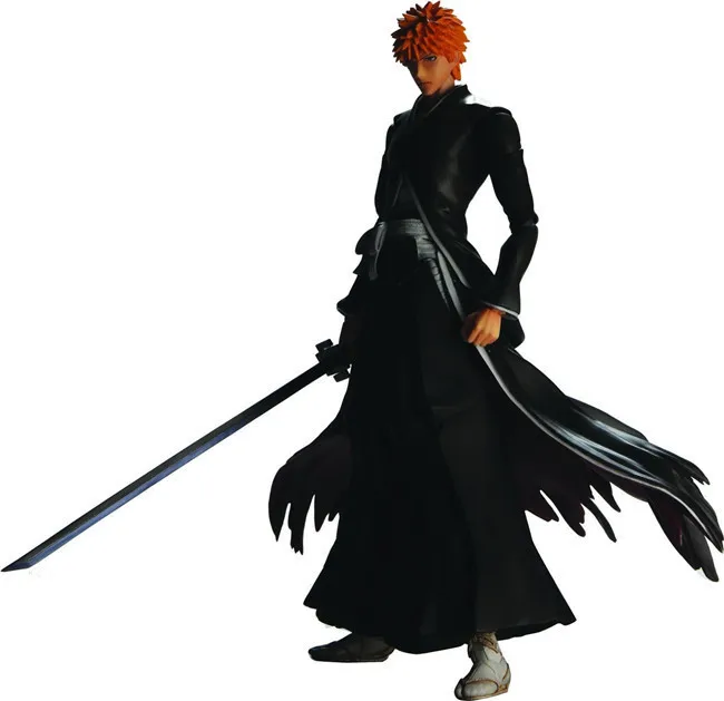 26 см Play Arts Kai Bleach Kurosaki Ichigo Японские Аниме фигурки одна штука экшн ПВХ Модель
