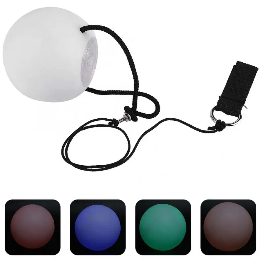 

Multi-Colored Portable Dance Hand Props LED Light Up Juggling Thrown Balls With Adjustable Strap For Outdoor Tools