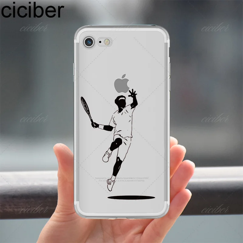 Ciciber Бейсбол Футбол Теннис Спорт мягкий ТПУ чехол для телефона Iphone 11 Pro Max 6 6S 7 8 Plus 5S