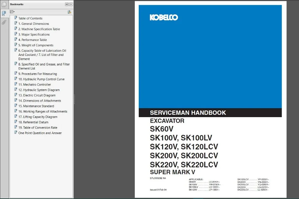

Строительная техника Kobelco, новые модели, руководства по обслуживанию 2020, DVD в формате PDF, 26,72 ГБ