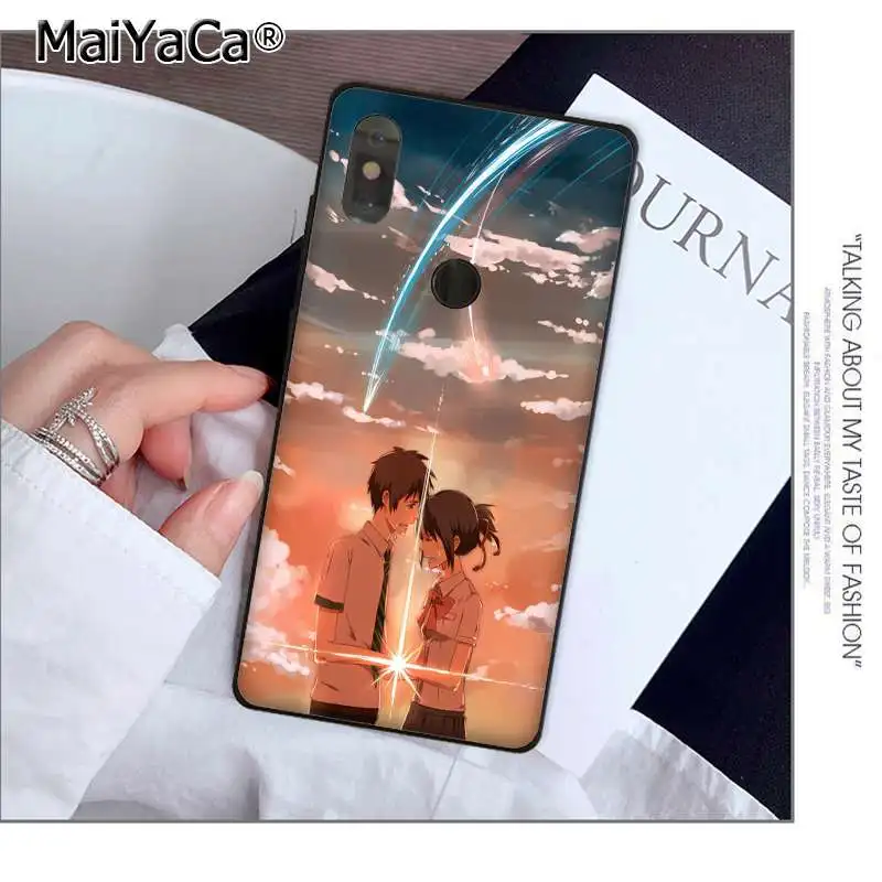 MaiYaCa Kiminonawa ваше имя японское аниме умный чехол мягкий чехол для телефона Xiaomi 8 9 se Redmi 6 pro 6A 4X7 note 5 7