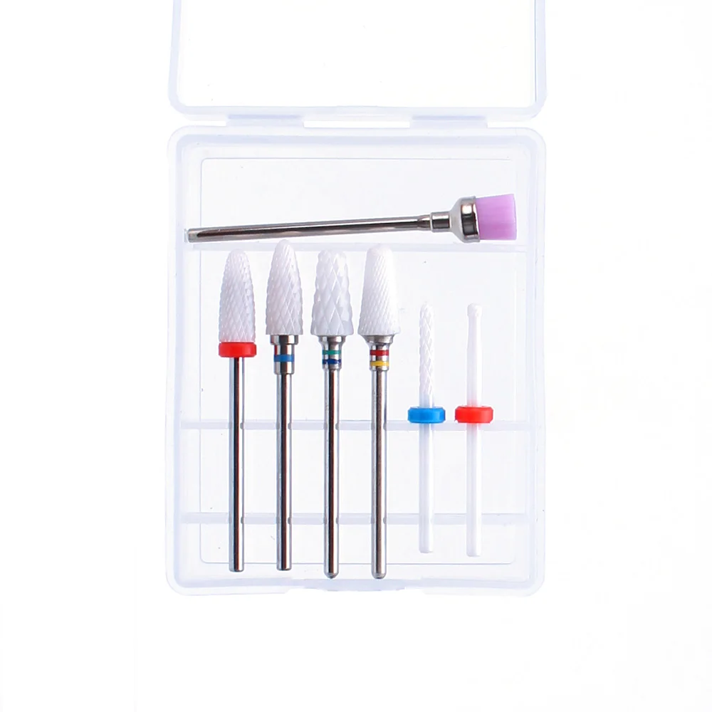 Cortador de Fresa Arquivo do Prego Cuidados com os Pés Prego Broca Conjunto Rebarbas Giratórias Bits Elétrica Remover Gel Unha Polonês Manicure Equipamentos Diy 9 do prego rebarbas giratórias bits elétrica remover