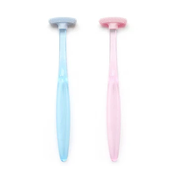 

1pcs Soft Silicone Tongue Brush Cleaning The Surface Of Tongue Oral Cleaning Brushes Tongue Scraper Cleaner Fresh Breath Health
