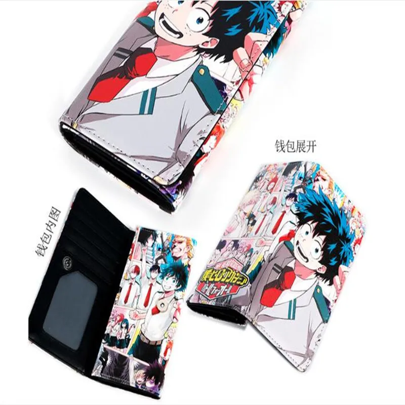 6 стилей My Hero Academy Deku Justice аниме мальчики девочки бумажник студенческий подарок ПУ кошелек A975