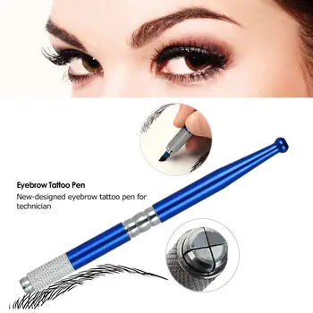 

Professional Tattoo Eyebrow Ink Pen Microblading Pen Tattoo Kit Ruler Semi Permanente Practice Kit Tatouage Sourcil Micro Blade