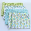 4Pcs/Lot 100% Cotton Flannel Receiving Baby Blanket Soft Muslin Diapers Newborn Swaddle Blanket 76*76CM Baby Blankets Newborn 5