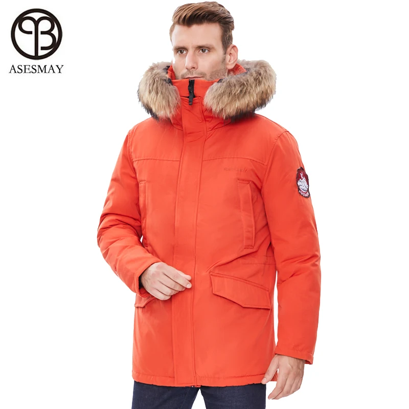 Winter Jacket 2021 New High-quality 90% White Duck Down Men Coat European Size Thick Warm Brand Parkas Degree For -30