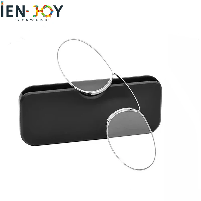 IENJOYPinceNezReadingGlassesRimlessReaderNoseCliponMini