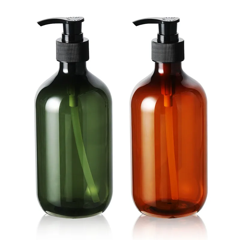 500 мл бутылка для шампуня с насосом для макияжа ванная комната бутылка для жидкого шампуня дорожный Диспенсер Бутылка Контейнер для мыла гель для душа - Цвет: 2pcs