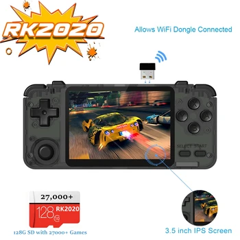 

RK2020 Handheld Console 4770 Dual-Core 1.0GHZ 128G SD 27,000+ Games 3.5" HD Screen 320*480 EmuELEC Ready to Play