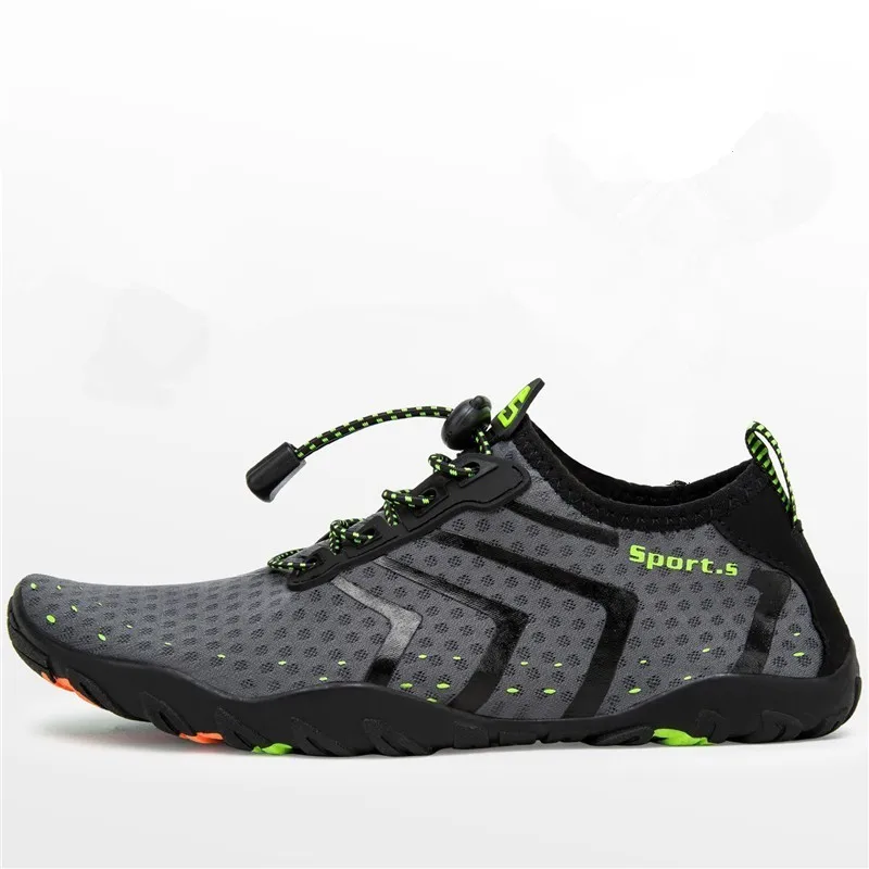 927-Gray Unisex Sneakers Swimming Fins Water Sports Seaside Beach Surfing Slippers Upstream Light Athletic For Men Women Aqua shoes - Цвет: 927-Gray
